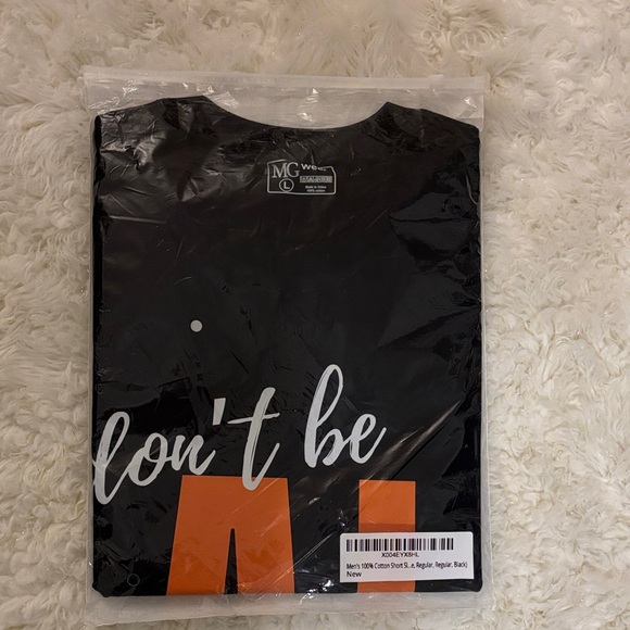 Black and Orange Graphic Men's T-Shirt - Picture 6 of 6